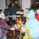 Impressionen vom Funkenabbrennen in Lingenau von Anton Bader