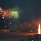 Feuerwerk und Funken 2013 in Thüringen.
