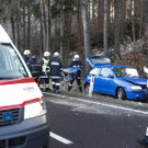 Bilder der Unfallstelle auf der B156