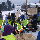 Funkenbau im Kindergarten Don Bosco