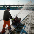 Impressionen vom Reichshofstadion Schnee wurde entfernt von Klaus Hartinger