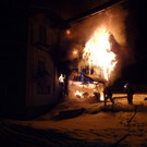 Sägewerk in Vandans in Flammen