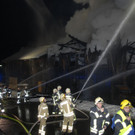 Bilder vom Brand des Sägewerkes in Vandans