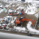 Arbeiter stürzt in Baugrube