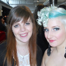 Haarwerk 2 002 Friseurlehrling Eva Maria Giselbrecht und Modell Nadine Sch__tzer.JPG