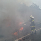 Brand auf A21: Auto brennt aus