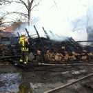 Holzschuppen in Sulz in Brand geraten: