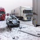 Massenkarambolage auf der A14