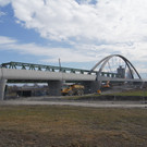 Neue Eisenbahnbrücke wird gefeiert