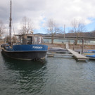 Baumaßnahmen im Hafen und Archivbilder von der Hafensanierung 2010
