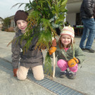 Palmbuschbinden und Ratschen bauen 2013