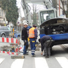   Schlussarbeiten am Wasserleitungsnetz