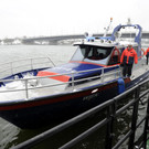 Das neue Polizeiboot "Wien" im Einsatz