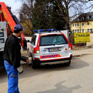 Arbeiter stürzt von Gerüst