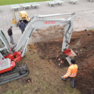  Vorbereitung der Pflanzgrube