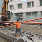   Rohrverlegung
