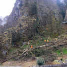 Hubschraubereinsatz bei Waldarbeiten