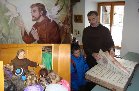 Pater Rufus begeisterte die Schüler mit seinen Erzählungen.