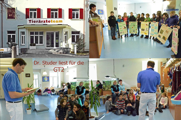 Großes Interesse zeigten die Schüler den Schilderungen von Tierarzt Dr. Studer.