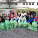 Flurreinigung rund um die Mittelschule