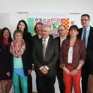 Team mit Christoph Brecht , Sonja Röthlin,  Bettina Grabher-Weiß, Verena Bell, Doris Böckle-Bauer und Hans Peter Oswald.