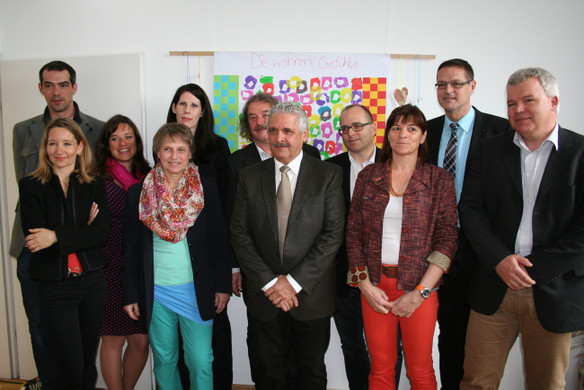 Team mit Christoph Brecht , Sonja Röthlin,  Bettina Grabher-Weiß, Verena Bell, Doris Böckle-Bauer und Hans Peter Oswald.