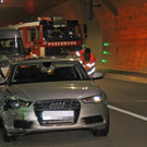 Crash in Pfändertunnel: Bilder vom Unfallort