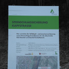 Steinschlagschutzdamm Kapfstraße