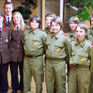 OF 2Die neuen Jugendbetreuer Sonja Burtscher Christoph Messner u_ Stephanie Hartmann mit der Jugend die f__r Ihren Flei__001.JPG