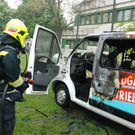 Guntramsdorf: Erdgas-Auto stand in Vollbrand