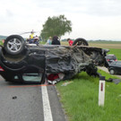 Frontal-Crash auf der B4 in Korneuburg