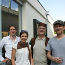 Die Architekten Georg Bechter_ Anna H__ss_ Bauleiter Stephan Schnetzer und Architekt Thomas Mennel_JPG-1368432800