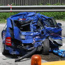 Schwerer Crash auf B21