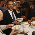 Barrack Obama lässt es sich schmecken