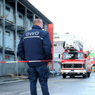 Aufräumarbeiten nach dem Großbrand