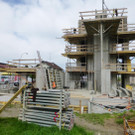 Bilder von den Bauarbeiten und dem Platz für die neue Wohnanlage