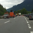 Schleuderunfall auf der A14