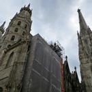 Slackliner Waldner: Sklackline am Wiener Stephansdom