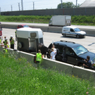 Pferd auf der A23 gestürzt