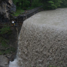 Hochwasser in Vorarlberg: Dornbirner Ache, Rappenlochschlucht