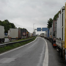 Sperre der A8: Stau
