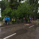 Hochwasser beim Essl Museum in Klosterneuburg