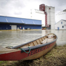 Hochwasser in Wien: Alberner Hafen