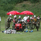 Tostner Dorfhock mit Feuerwehr Angriffscup