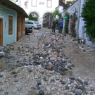 Aufräumarbeiten in Hallstatt
