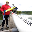 Weltrekordversuch am Bodensee: Ingo-Kai Schoffer mit Kanu-Bike
