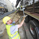 Großbaustelle auf der Währinger Straße in Wien