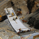 Großbaustelle Sprungschanze Tschagguns
