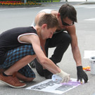 Graffiti-Botschaften in Frastanz