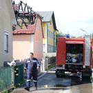 Dachstuhlbrand in Pöchlarn